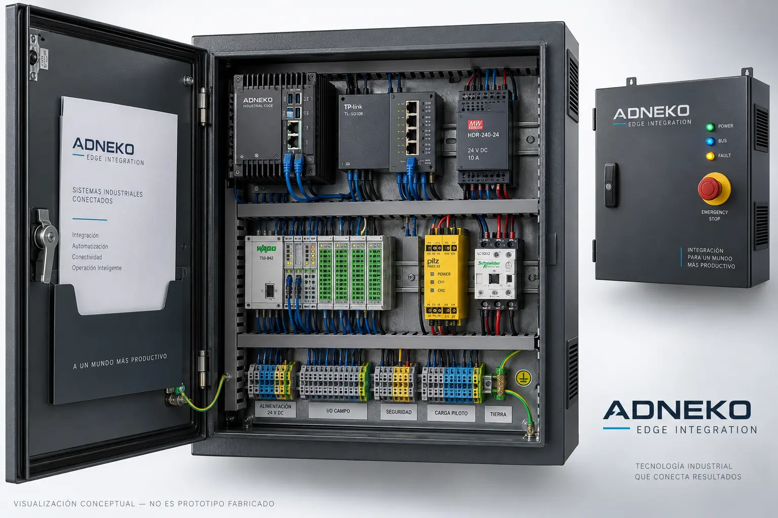 EDGE INTEGRATION · gabinete industrial de referencia